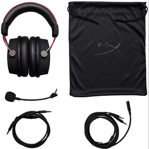 Casque de jeu filaire HyperX Cloud Alpha avec micro détachable à réduction de bruit, casque supra-auriculaire pour PS5, Xbox, Switch, ordinateur portable, mobile - Product Image 2