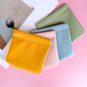 Fashion Cute PU Colorful Custom Small <b>Mini</b> Holder Women Shrapnel Costomic for Girls Jewelry Bag for Gift Lipstick <b>Pouch</b> - Product Image 1
