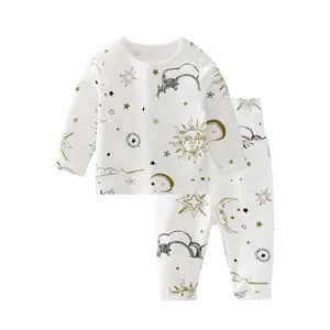 AustinBella/boutique 2022 new arrival high quality gots certified organic cotton infant baby clothes baby boys' clothing sets