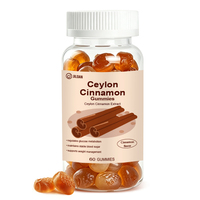 Complément alimentaire enrichi en vitamines pour le métabolisme du glucose et le maintien d'un taux de sucre sanguin stable, gommes à la cannelle de Ceylan