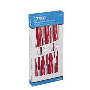Outils, tournevis et riveteurs, SÉRIE DE TOURNEVIS ÉLECTRICIENS FERVI - Product Image 1