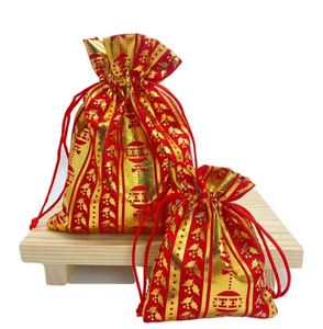 Sacs à cordon personnalisés pour Noël, très demandés, pour emballages textiles personnalisés de bijoux, bonbons et cadeaux de fête - Product Image 5