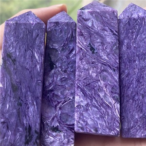 Torre de Charoita Púrpura, Cristal Pulido Natural de <span class=keywords><strong>Cuatro</strong></span> Lados - Product Image 4