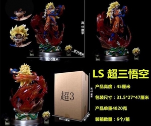 Vente en gros 45CM Dragon <span class=keywords><strong>Super</strong></span> <span class=keywords><strong>Saiyan</strong></span> Son <span class=keywords><strong>Goku</strong></span> Japonais Recueillir Statue DBZ Jouet Poupée Statue Grande Taille <span class=keywords><strong>Figurine</strong></span> Anime PVC Figure - Product Image 3