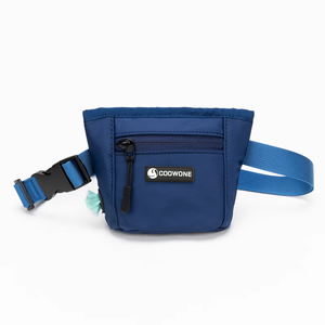 Vente en gros de sac banane d'entraînement personnalisé pour animaux de compagnie sac à bandoulière en nylon imperméable pour chien pochette de friandises avec support pour sac à crottes - Product Image 1