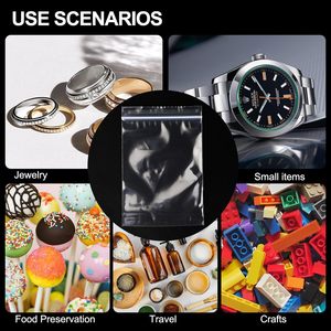 Huamaohengchun 1200Pcs <b>Small</b> PE Classic Plastic Bags Jewelry 3x4'' Resealable 2 Mil (2 Layer) Shandong - Product Image 5