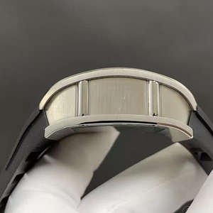 นาฬิกากลไกจักรกลของผู้ชายทันสมัย2025-tonneau นาฬิกาข้อมือกลไกโครงกระดูกพร้อมสายรัดยาง - Product Image 4