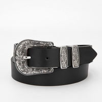 Lässiger Vintage PU-Gürtel für Damen Exquisite Legierung schnalle Designer Enger Kunststoff gürtel für OEM-Kleider für lässige Vintage-Anlässe