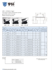 Lme20uu 20mm ống lót chuyển động tuyến tính bóng mang 20x32x45mm thép CNC bóng ỐNg Lót trượt đơn vị siêu tuyến tính bóng mang - Product Image 6
