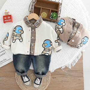 Cardigan in Stile Western per Bambini, <span class=keywords><strong>14</strong></span> Design Assortiti, Collezione 2025, Cappotto per Bambini, <span class=keywords><strong>Abbigliamento</strong></span> per Bambini, Completo Tre Pezzi - Product Image 4