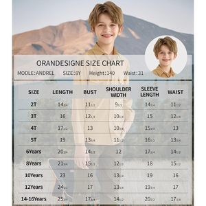 Chemise habillée à manches longues pour garçons, en tissu Oxford, avec poche poitrine, coupe classique, idéale pour l'uniforme scolaire - Product Image 6