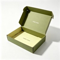 Cajas de Lujo con Laminado Mate para Ropa al por Mayor, Cajas de Cartón Corrugado para Camisas, Bufandas, Caja de Envío Ecológica de Alta Gama