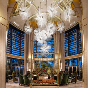 Lámpara colgante moderna para decoración de boda, Hotel, Villa, vestíbulo, ingeniería, candelabro de cristal personalizado - Product Image 5