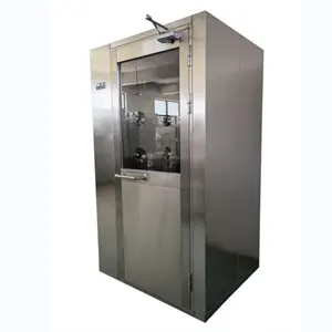 Ginee Medical clean room electronical interlock air lock 304 stainless steel 3 doors double blower air shower