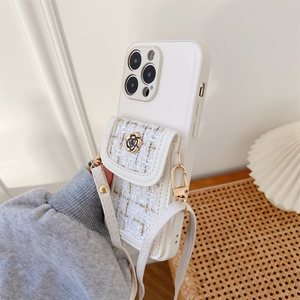 Cô Gái Thời Trang Crossbody Dây Đeo PU Leather Trường Hợp Với Khe Cắm Thẻ Chủ Điện Thoại Di Động Trường Hợp Đối Với <span class=keywords><strong>iPhone</strong></span> 15 - Product Image 5