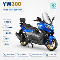 Scooter Maxi 300cc, moteur refroidi par eau EFI, freins ABS avant et arrière, réservoir de carburant de 8 L, démarrage sans clé, 120 km/h, EURO 5, fournisseur