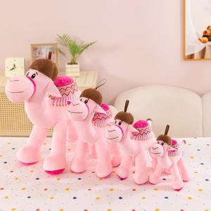 Muñeco de Peluche de Camello <span class=keywords><strong>del</strong></span> <span class=keywords><strong>Desierto</strong></span>, Simulación de Camello, Muñeco de Dibujos Animados, Peluche Suave y Colorido, Juguetes de Camello Árabe - Product Image 6
