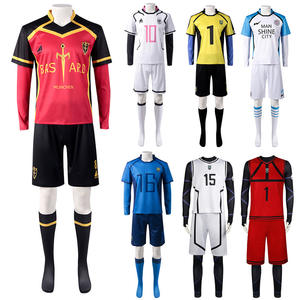 Costume de cosplay Blue Lock Kaiser, uniforme rouge, perruque, Bastard Munchen Ness Isagi Yoichi Kurona, cosplay de football pour hommes - Product Image 2