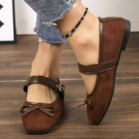 Chaussures plates Mary Jane à lanières pour femme, multicolores, semelle souple, pour le bureau et le quotidien, très demandées.