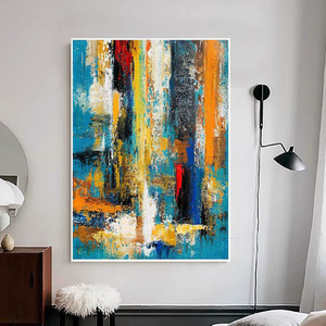Phòng khách phòng ngủ quà Tặng thêm lớn vẽ tay trừu tượng hiện đại kết cấu bảng dao <span class=keywords><strong>Acrylic</strong></span> hiện đại vải hình ảnh tác phẩm nghệ thuật - Product Image 5