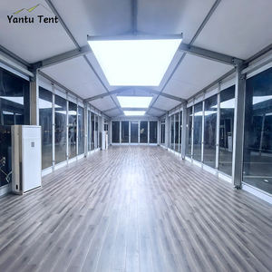 Structure de chapiteau temporaire en alliage d'aluminium 6*20m avec logo personnalisé, résistante au vent et à l'eau, pour exposition en extérieur, hall d'exposition automobile, concessionnaire automobile 4S - Product Image 5