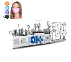 Автоматическая машина для изготовления маски для лица KN95, высокоскоростная одноразовая хирургическая маска для лица с цветами