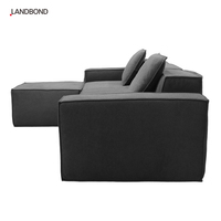 Ensemble de canapés modulaires modernes en mousse sans structure, sectionnels, convertibles, emballés sous vide, canapé-lit sans cadre, compressé pour villa