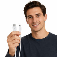 Kabel Pengisian Daya Micro USB TPE Berkualitas Tinggi 1.2m dengan Pengisian Cepat 3A dan Garansi 12 Bulan untuk Ponsel S6/S7