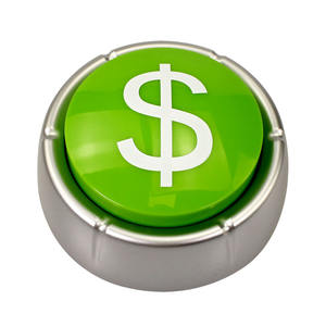 Enseigne Dollar en plastique personnalisée Caisse <span class=keywords><strong>enregistreuse</strong></span> Bouton de son Pet Training Musical Sound Talking Button - Product Image 1