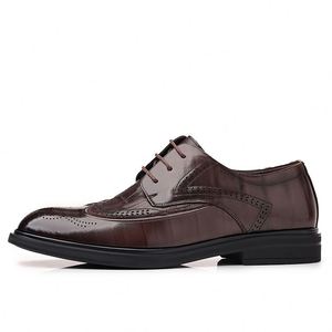 Chaussures Richelieu Derby Marron Foncé Grande Taille – Chaussures de Bureau et de Cérémonie Imperméables à Lacets pour l'Automne, Idéales pour le Travail et les Mariages, Très Tendance - Product Image 6