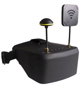 Lunettes FPV <span class=keywords><strong>VR</strong></span> AR 5.8G au design élégant EV800D <span class=keywords><strong>avec</strong></span> DVR, double antenne, <span class=keywords><strong>casque</strong></span>, batterie et récepteur pour <span class=keywords><strong>drone</strong></span> de course RC UAV - Product Image 1