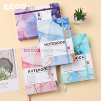 Carnets personnalisés en cuir PU rigide à pois marbrés, avec impression de logo sur mesure, pour agenda et journal