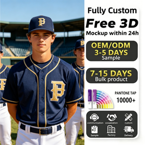 Maillot de baseball personnalisé OEM en gros, sublimation, séchage rapide, respirant, haute qualité - Product Image 1