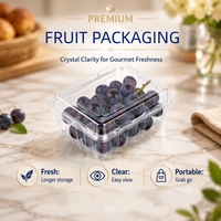 Contenants en plastique PET transparent de haute qualité pour tomates, fraises, raisins, fruits, boîtes à fruits en plastique pour fraises