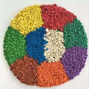Epdm Rubber Granule Price Wholesale EPDM Rubber Granules/Recycled Safety Colorful Granulated Rubber Surface