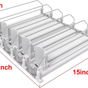 Sistema de Empuje Deslizante de Alta Capacidad para Exhibición de Bebidas Enlatadas y Botellas en Tiendas - Product Image 1