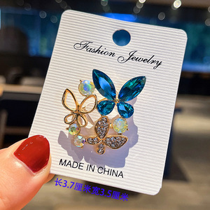 Colorful Crystal Rhinestone Flower Brooch <b>Pin</b> Silver Plated Alloy Women's Fashion Jewelry Accessory for Wedding Engagement - Product Image 6