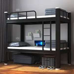 Southeast Asia Hot Selling Wholesale Modern Double Metal Bunk Bed Custom Bunk Bed For Ad Dormitory School Y Bed