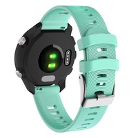 Bracelet de remplacement pour Garmin Forerunner245 245M 645 Vivoactive3, bracelet de montre en silicone sport à rayures horizontales