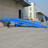 Rampe de chargement mobile hydraulique en acier lourd de 15 tonnes pour marchandises extrêmement lourdes