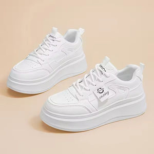 Zapatos Deportivos Transpirables Blancos para Mujer, Zapatos de Plataforma a la Moda para Caminar en Verano, Zapatos Casuales Versátiles para Primavera, Nuevos Estilos - Product Image 3