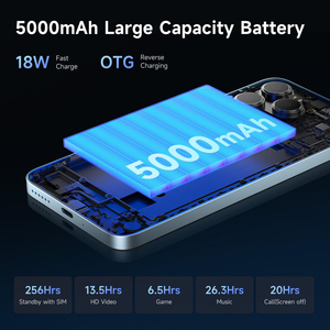 Smartphone Android Fossibot S2 Grande Autonomie 8 Go + 256 Go Octa Core CDMA Léger Débloqué Autres Fonctionnalités IA Caméra 6,72 Pouces Double SIM - Product Image 5