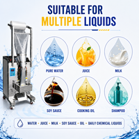 Machine d’emballage de sachets de liquide en acier inoxydable, remplissage et de scellage de poches pour les petites entreprises