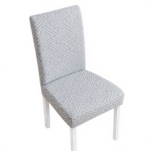 Funda Elástica Jacquard para Silla, Cubre Silla <span class=keywords><strong>de</strong></span> <span class=keywords><strong>Comedor</strong></span> Completamente Elástica, Impermeable, Resistente al Aceite, con Volantes, para Uso en el Hogar y Banquetes - Product Image 2