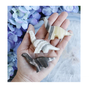 Haute Qualité Onyx Dinosaure Figurine Couleur Personnalisée Marbre Statue Meilleur Prix Personnalisé Sculpture Sur Pierre Animal Décoratif Cadeaux Modèle - Product Image 1