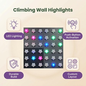 Machine murale interactive en plastique avec éclairage LED pour l'escalade des enfants lors de fêtes et d'événements sportifs et de divertissement en intérieur - Product Image 6