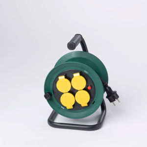 4 कान संपर्क सॉकेट 25 मीटर 230v आउटडोर धातु स्टैंड रैपावर कॉर्ड प्लग एक्सटेंशन केबल रीलप्लग - Product Image 2