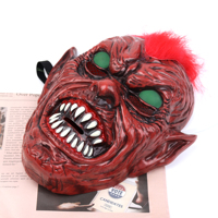 Pafu poisson d'avril blague accessoire masque facial effrayant le jour des morts accessoires de costume de fête fantôme visage masque effrayant