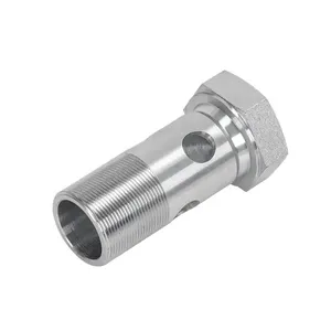 Precio de fábrica Hueco hidráulico Banjo Perno Tornillo Cabeza hexagonal Accesorios de manguera hidráulica 700M Tornillo hueco hidráulico con orificio - Product Image 1