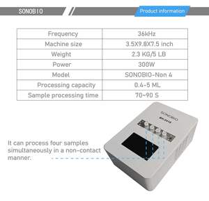 Homogénéisateur/Sonicateur/Mélangeur Émulsifiant de Laboratoire à Ultrasons à Haute Précision à 4 Canaux Sans Contact SONOBIO - Product Image 2